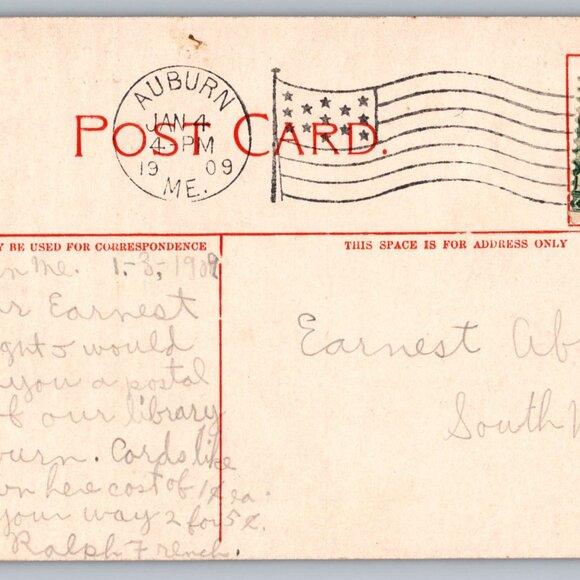 Postcards Lot of 5 Vintage and Older Libraries of Maine #933 - Picture 8 of 10